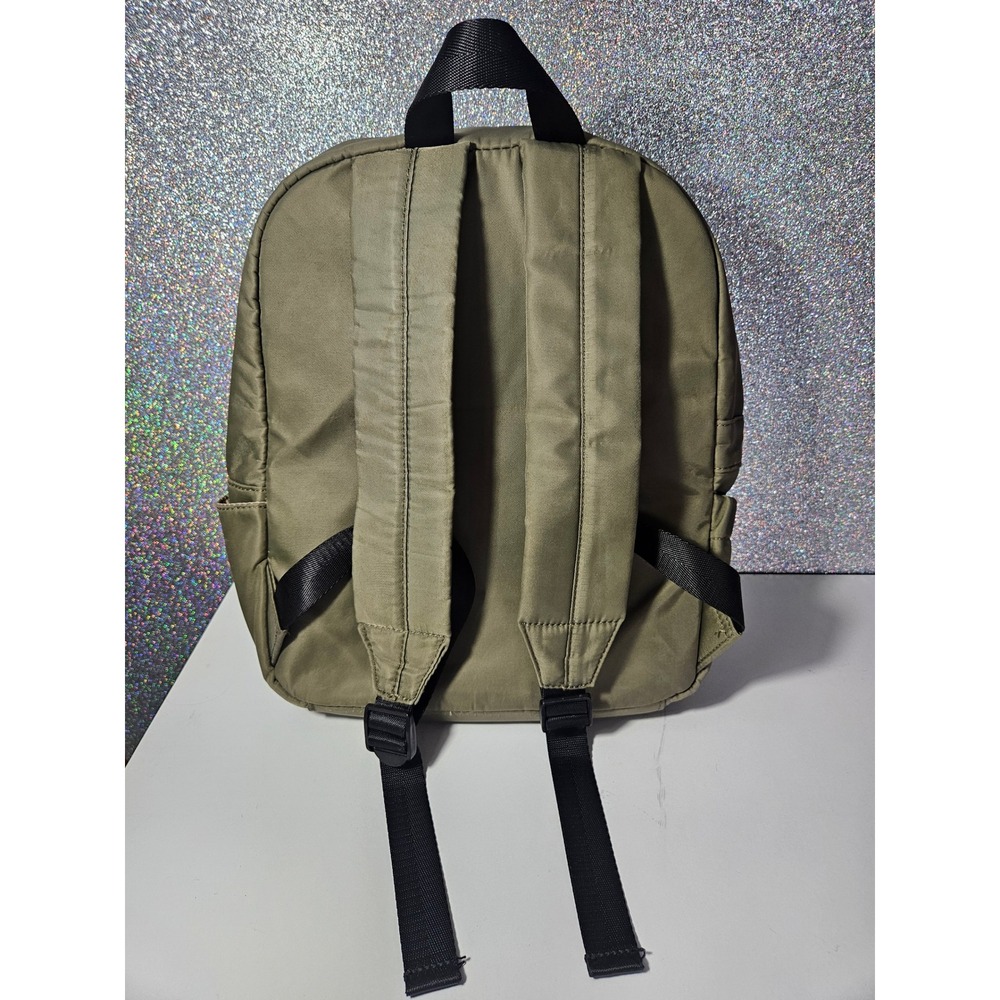 Steve Madden SM‎ Olive Green Nylon Backpack Travel Bag - Picture 2 of 4
